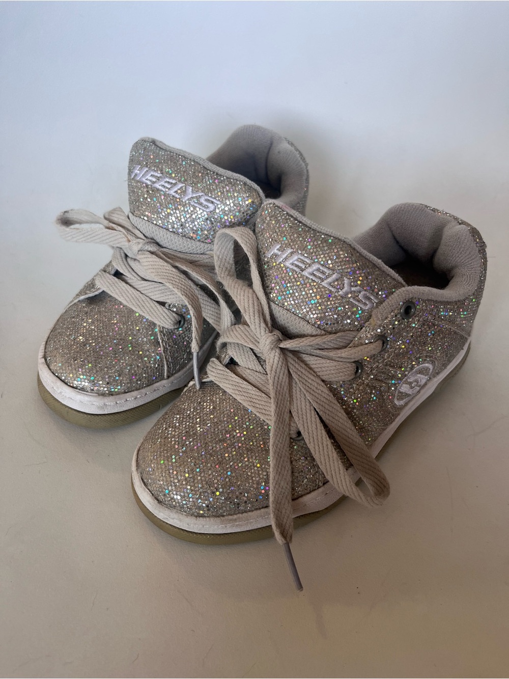 Heelys Sparkly Roller Skate Sneakee Shoes Youth Size 1